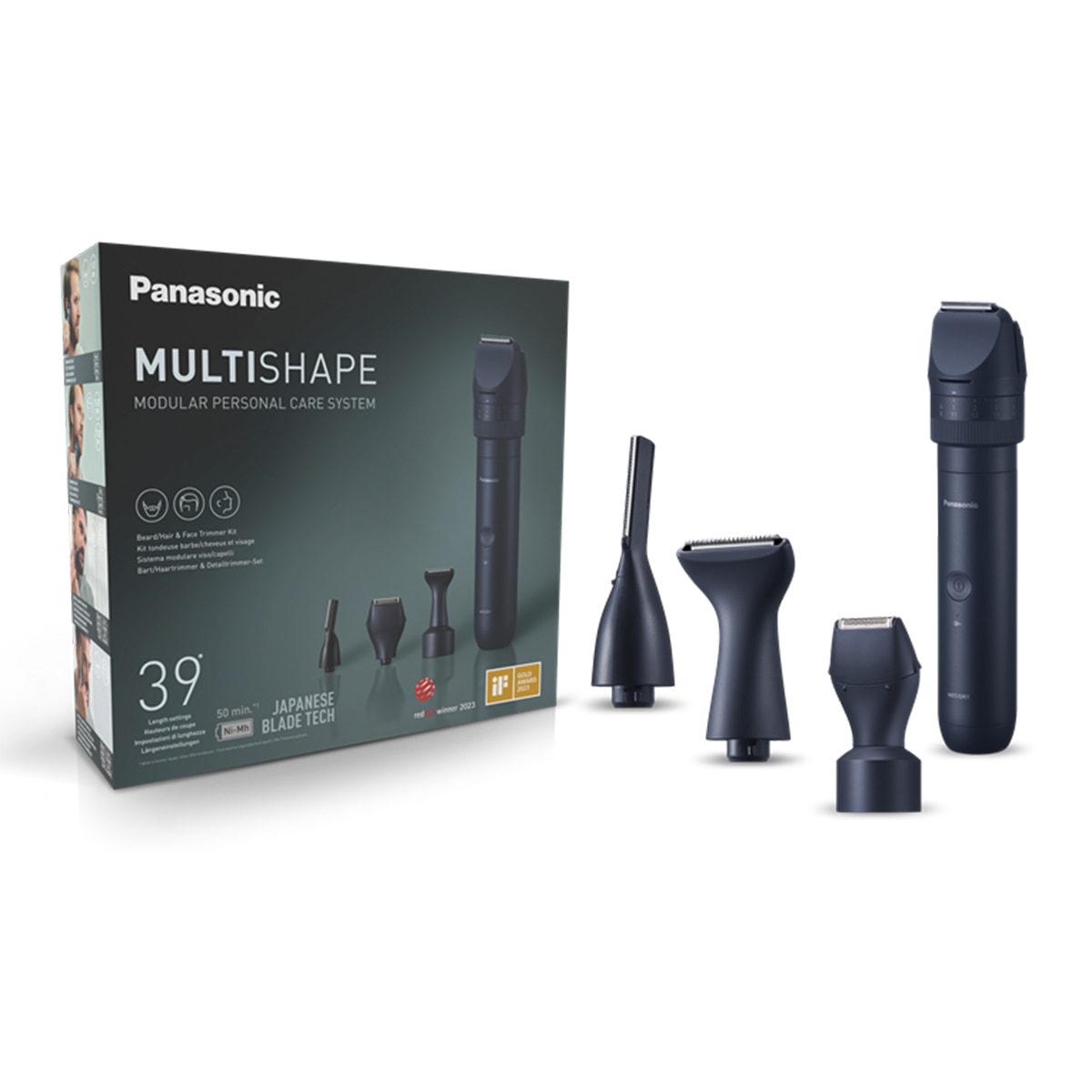 Afeitadora recargable Panasonic ER-CKN1-PAC1 Multishape con 3 accesorios Negro-2