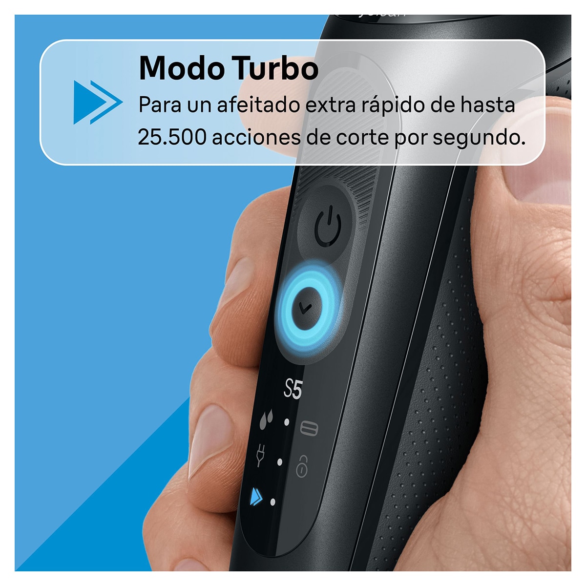 Afeitadora Recargable Braun Series 5 52-N7200cc - 80743598 Negro-4