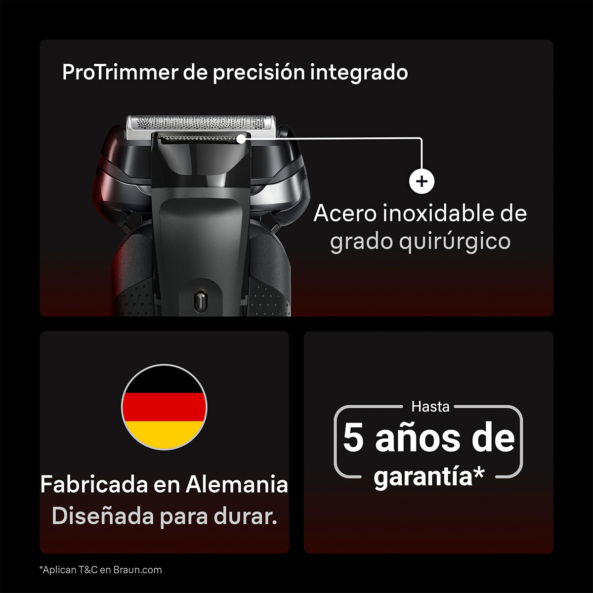 Afeitadora eléctrica Braun Series 9 Sport 9110s - Negro Negro-8