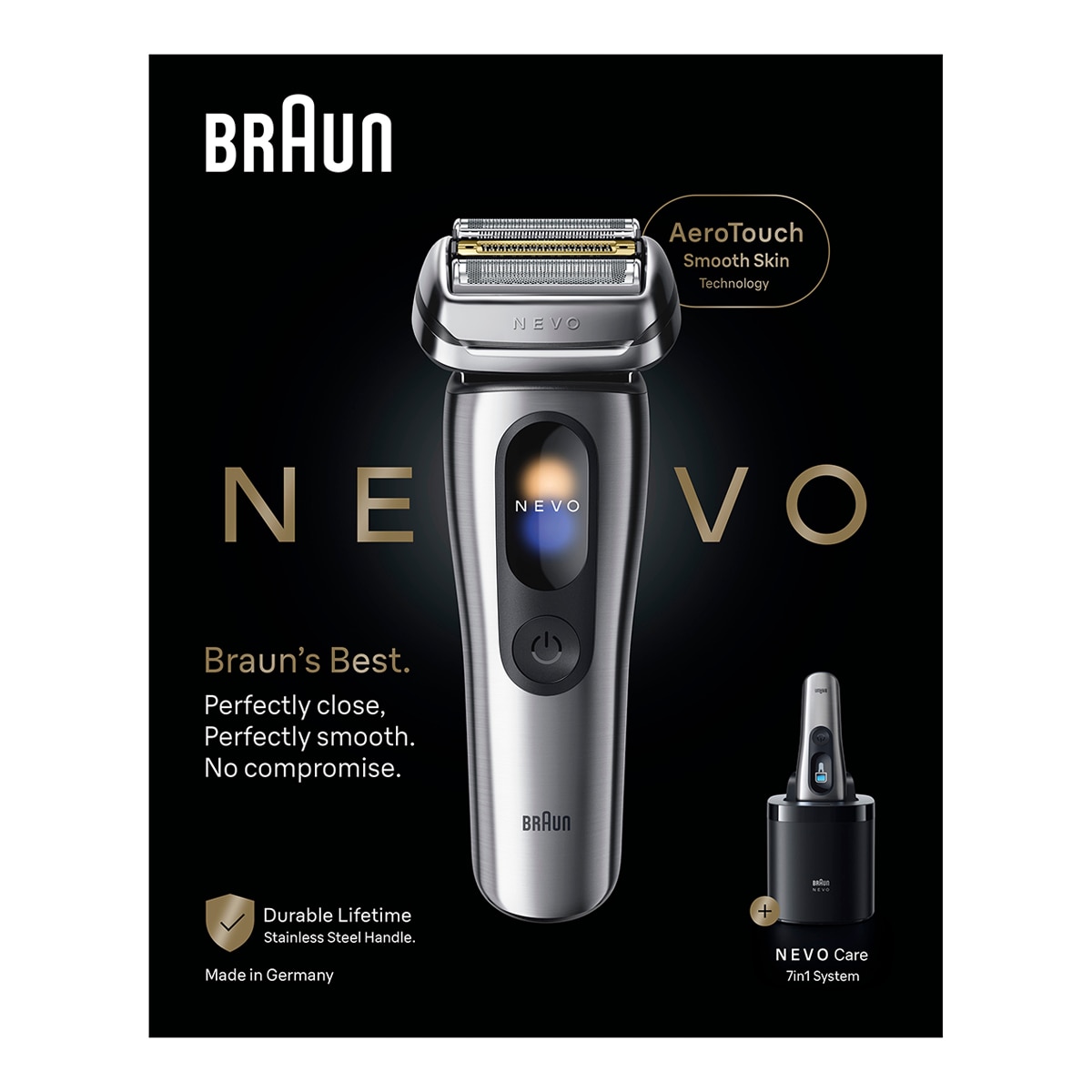Afeitadora eléctrica Braun NEVO15000C - Plata Plata-2