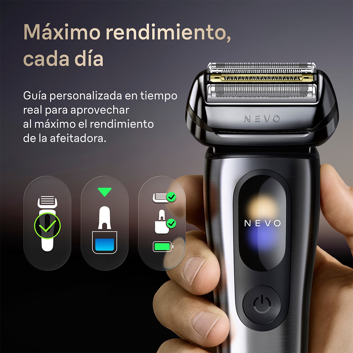 Afeitadora eléctrica Braun NEVO15000C - Plata Plata-8