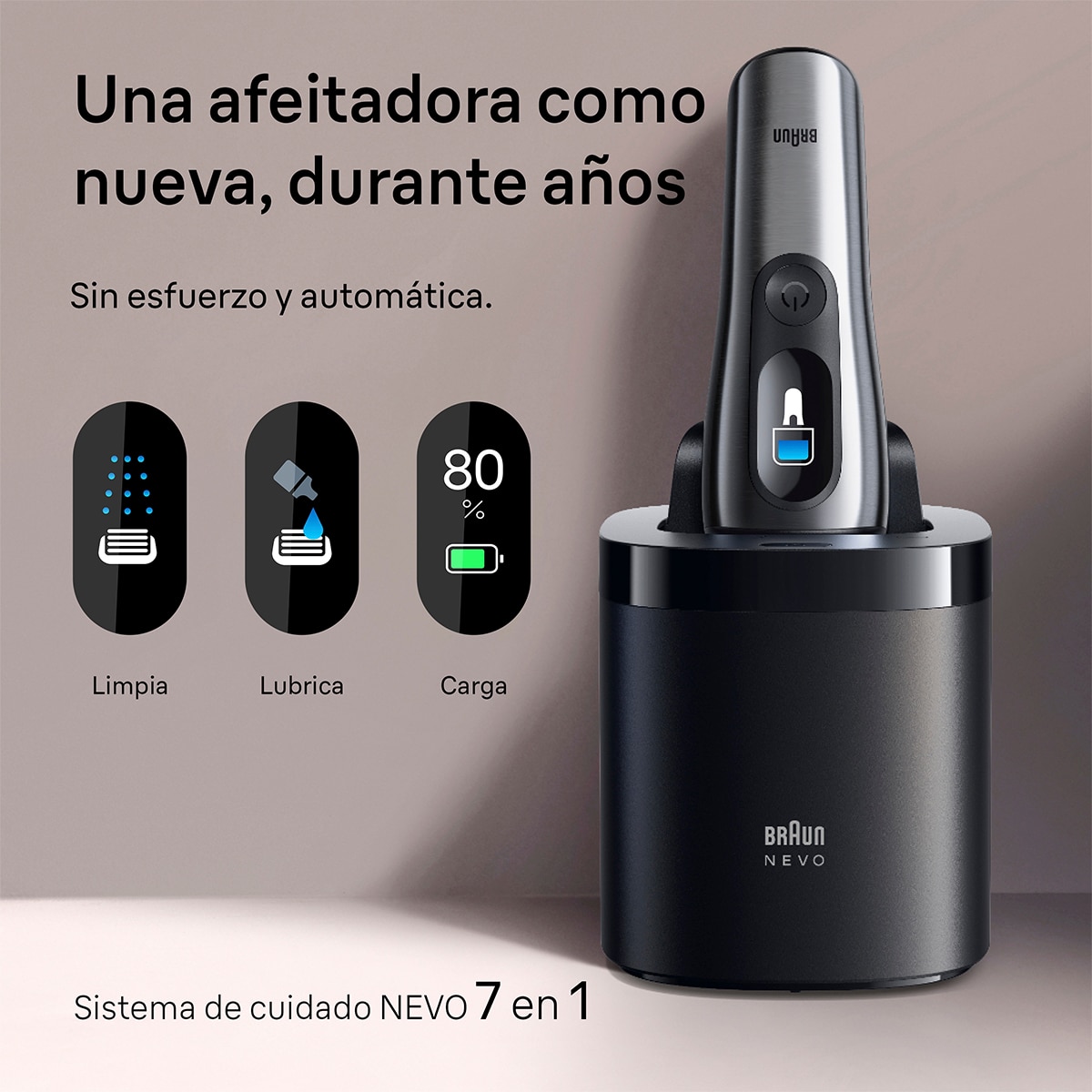 Afeitadora eléctrica Braun NEVO15000C - Plata Plata-9