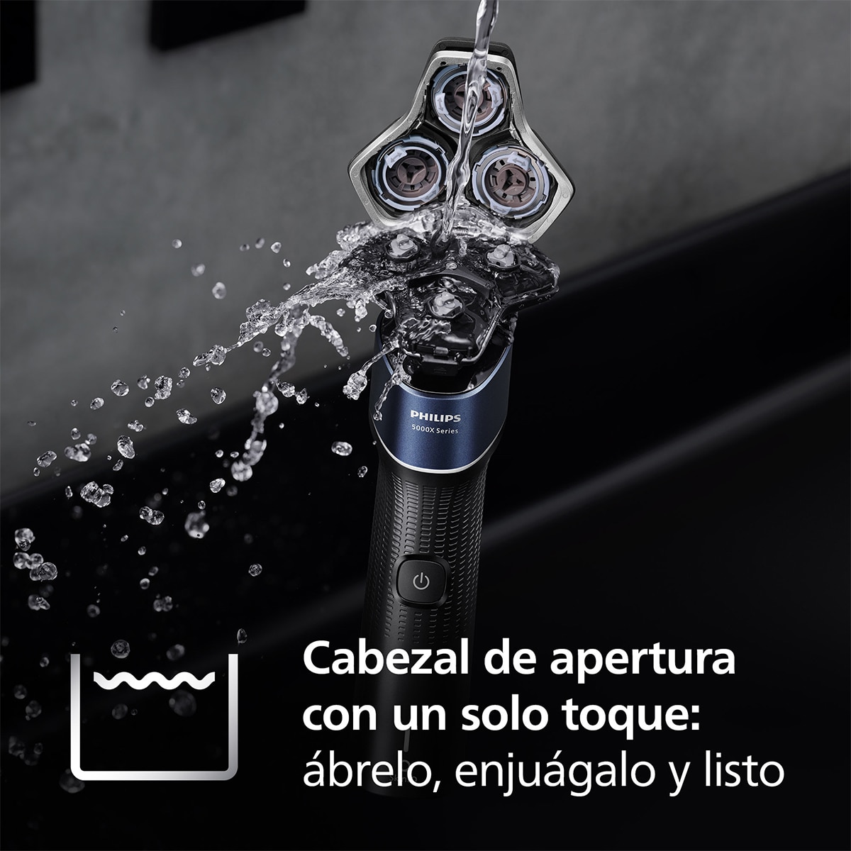 Imagen 7 de Afeitadora eléctrica Philips series 5000X Wet & Afeitado apurado. - Gris Gris