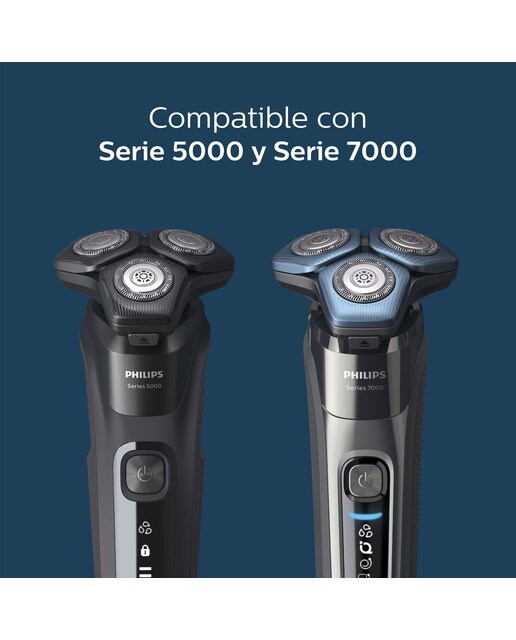 Cabezal de recambio afeitadora eléctrica Philips Serie 5000 y 7000 3