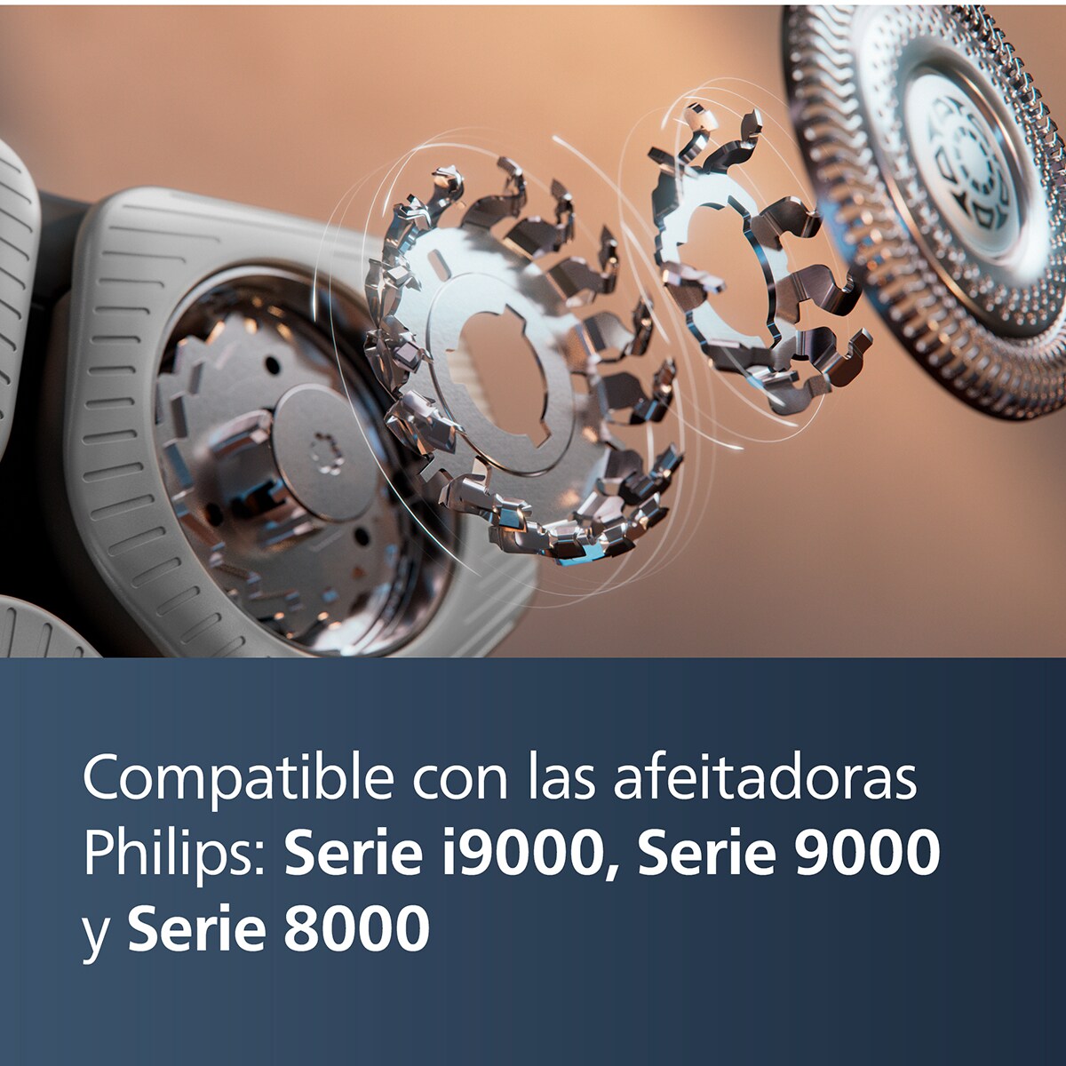 Cabezal de recambio afeitadora eléctrica Philips Serie i9000, Serie 9000 y Serie 8000 2