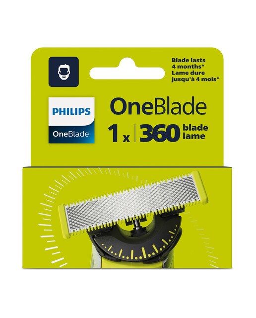 Recambio cuchilla flexible 360 Philips OneBlade, 1 unidad 1