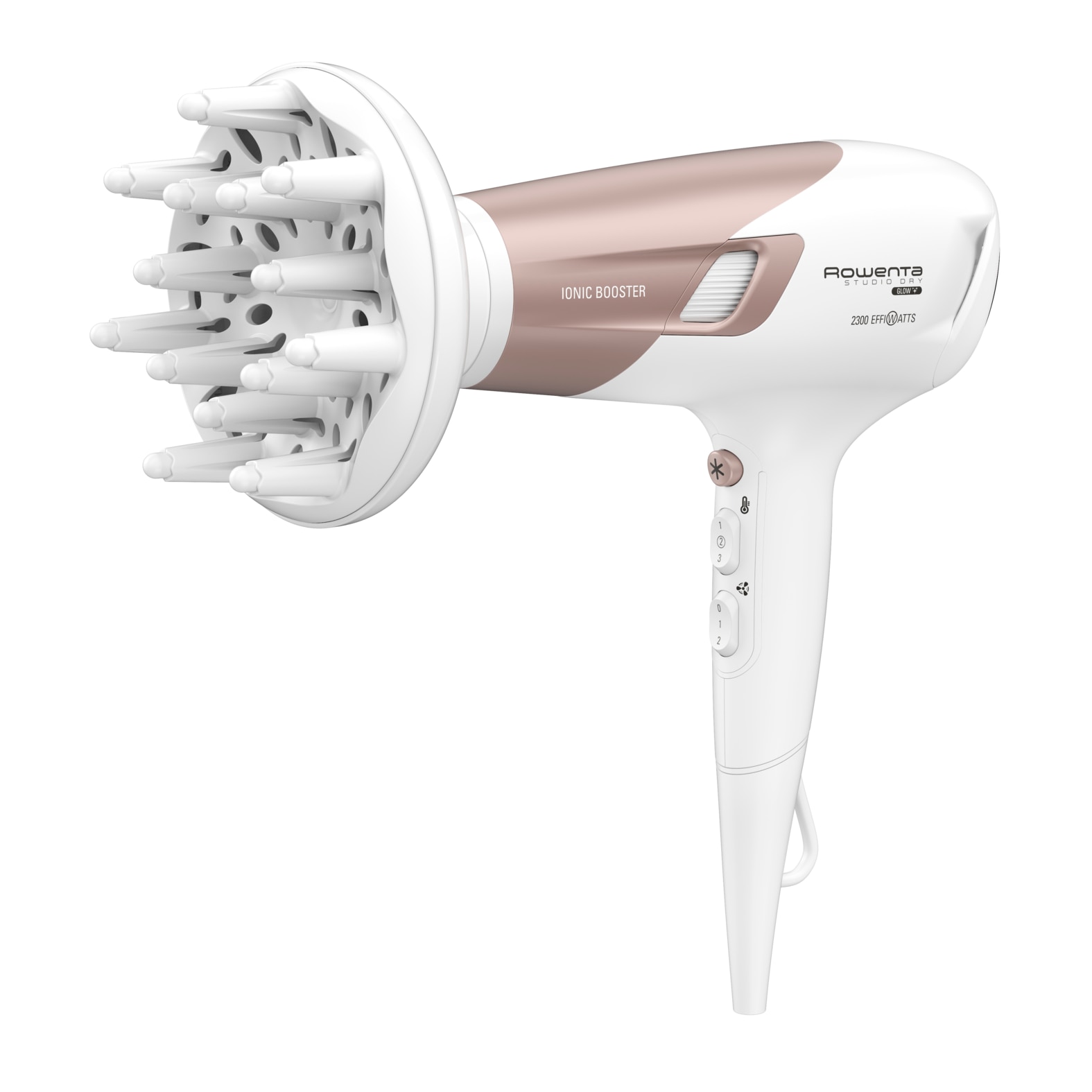 Secador de pelo Rowenta CV5830F0 Studio Dry Glow con tecnología iónica Blanco-4