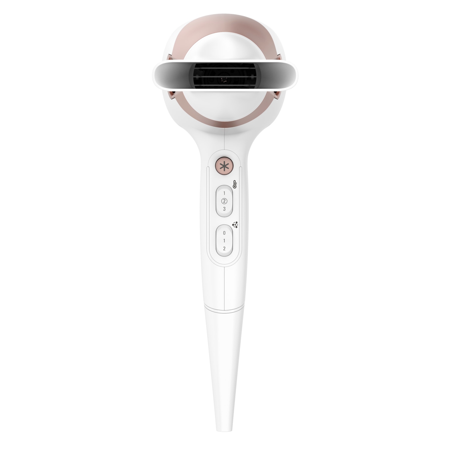 Secador de pelo Rowenta CV5830F0 Studio Dry Glow con tecnología iónica Blanco-6