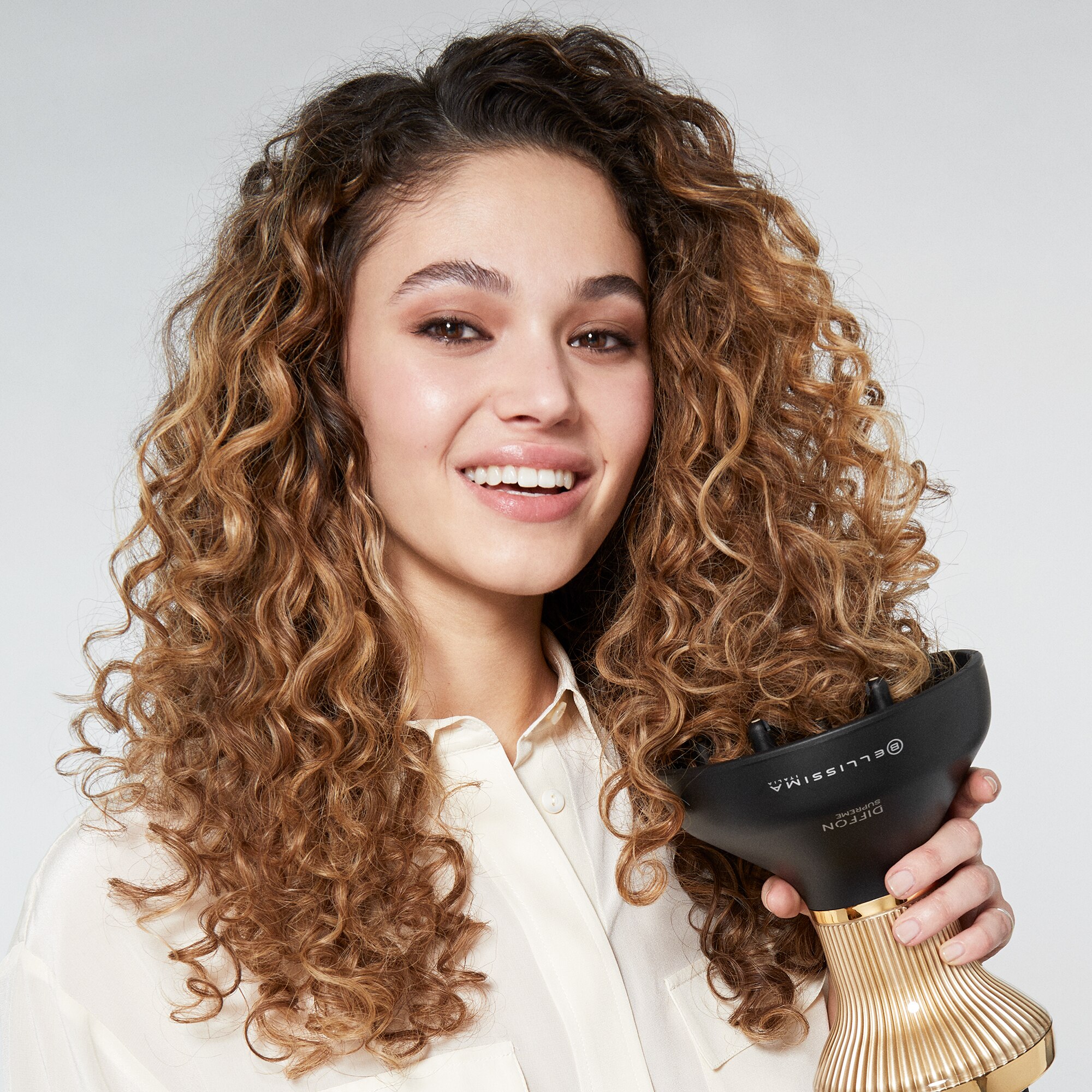Secador Bellissima Diffon Supreme Curl Flow Negro / Dorado-11