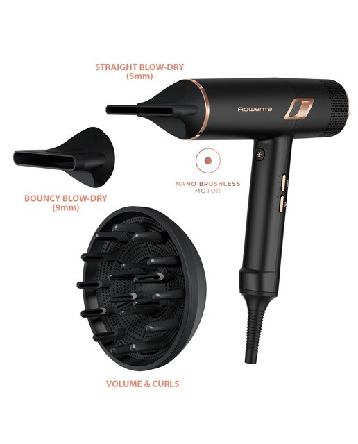 Secador de pelo Rowenta Maestria Ultimate Experience con motor Nano Brushless Negro / Cobre-3