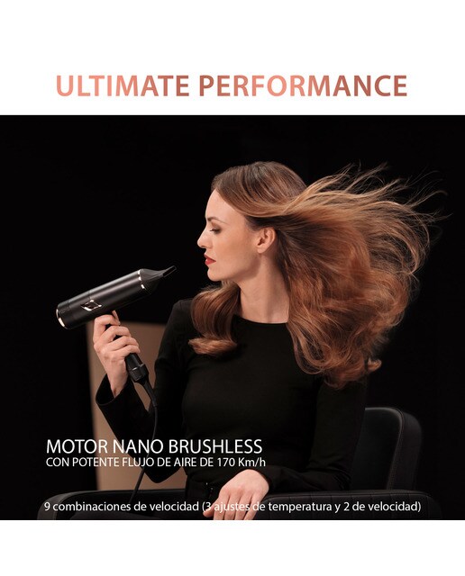 Secador de pelo Rowenta Maestria Ultimate Experience con motor Nano Brushless Negro / Cobre-5