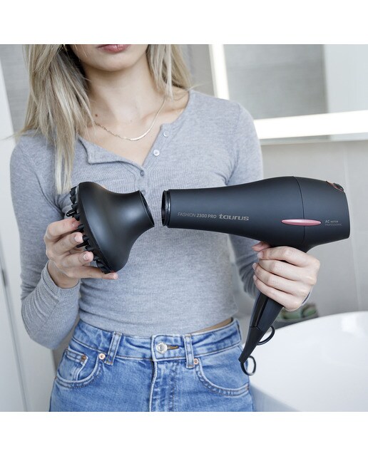 Secador de pelo Taurus Fashion 2300 Pro con motor AC profesional - Negro Negro-8