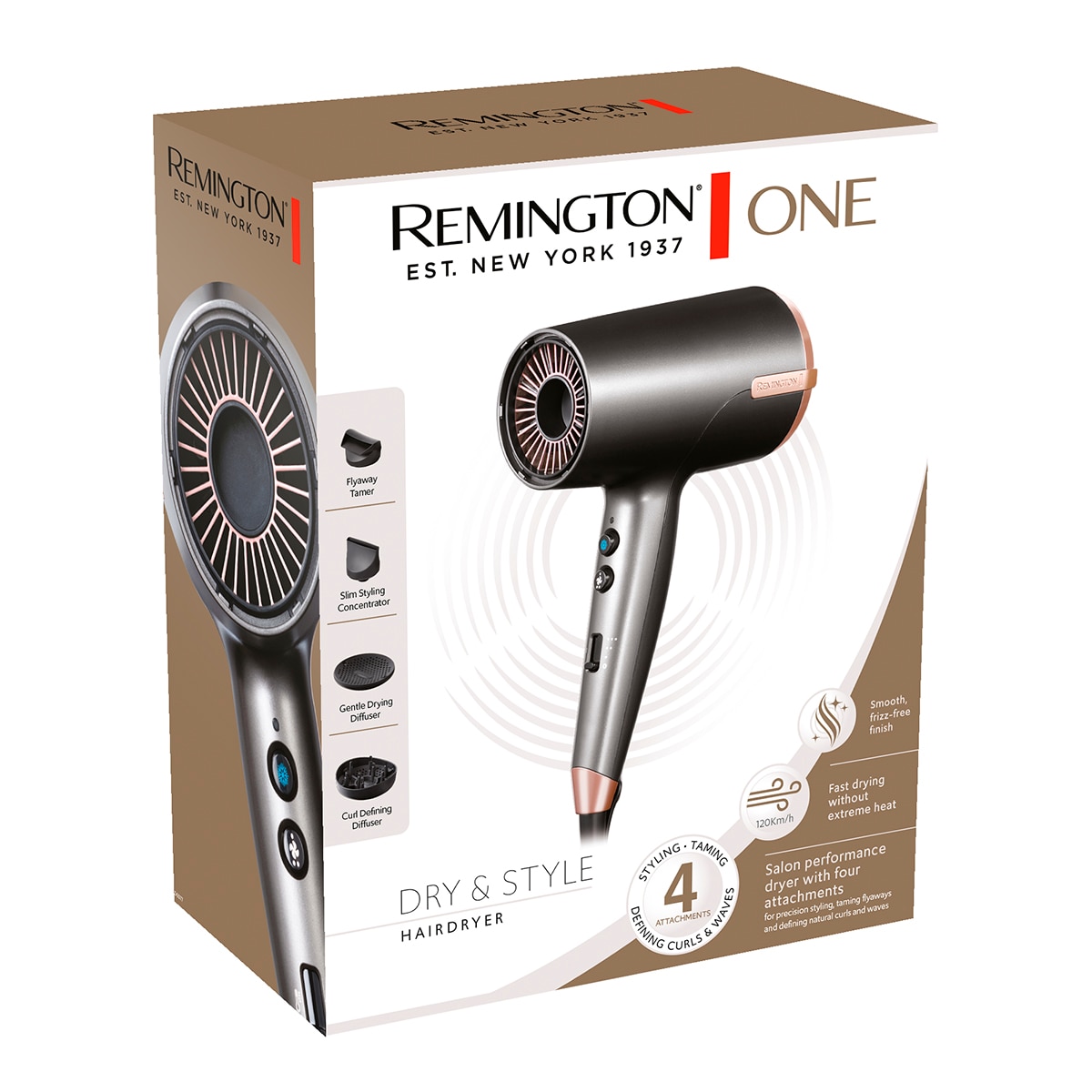 Secador Remington One D6077 con sensor Thermacare 15