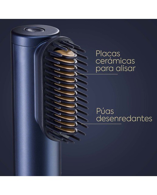 Secador Alisador Styler BaByliss Air Wand con aire y sin calor extremo Azul-8