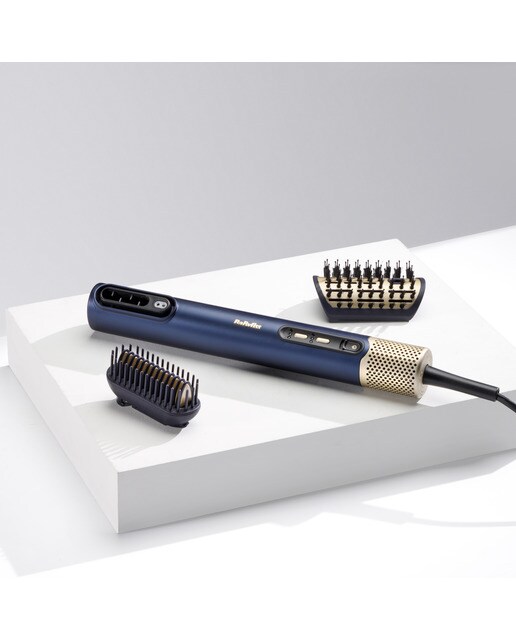 Secador Alisador Styler BaByliss Air Wand con aire y sin calor extremo Azul-16