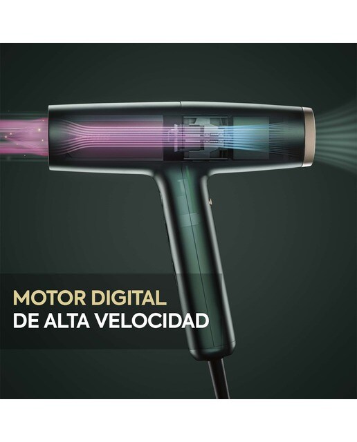 Secador de Cabelo Babyliss Air Power Pro D6555DE Tecnologia Iónica e Super Rápido 200 Km/h Preto-3