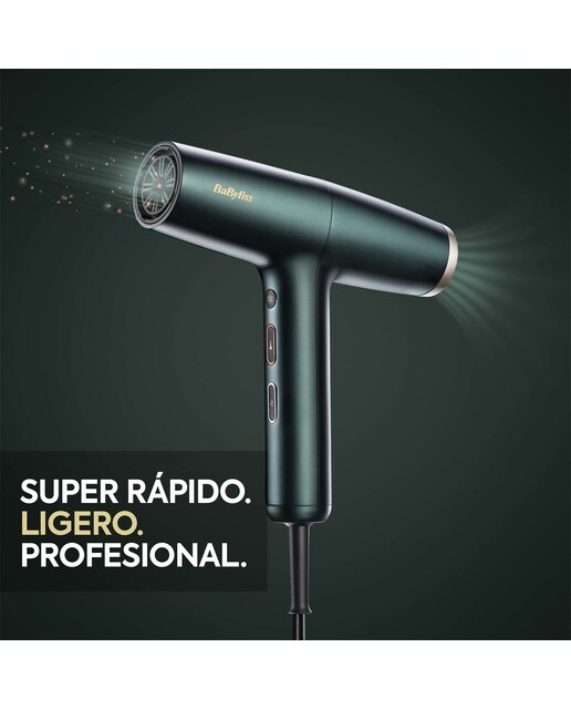 Secador de Cabelo Babyliss Air Power Pro D6555DE Tecnologia Iónica e Super Rápido 200 Km/h Preto-11