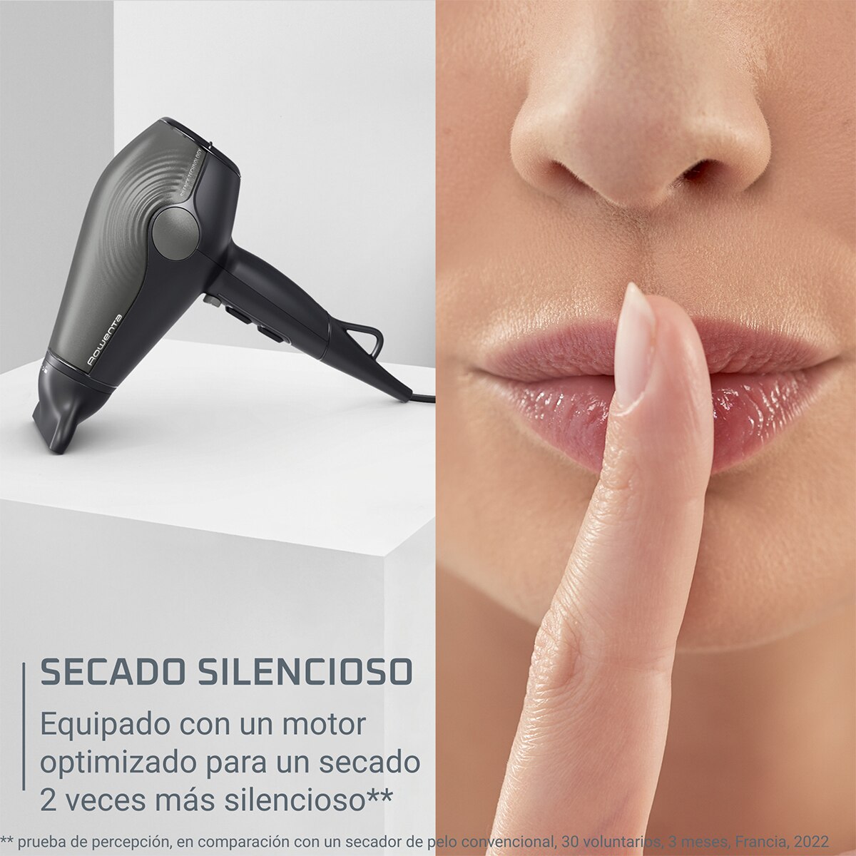 Secador de pelo Rowenta Ultra Silence con flujo de aire de alta velocidad Negro-5