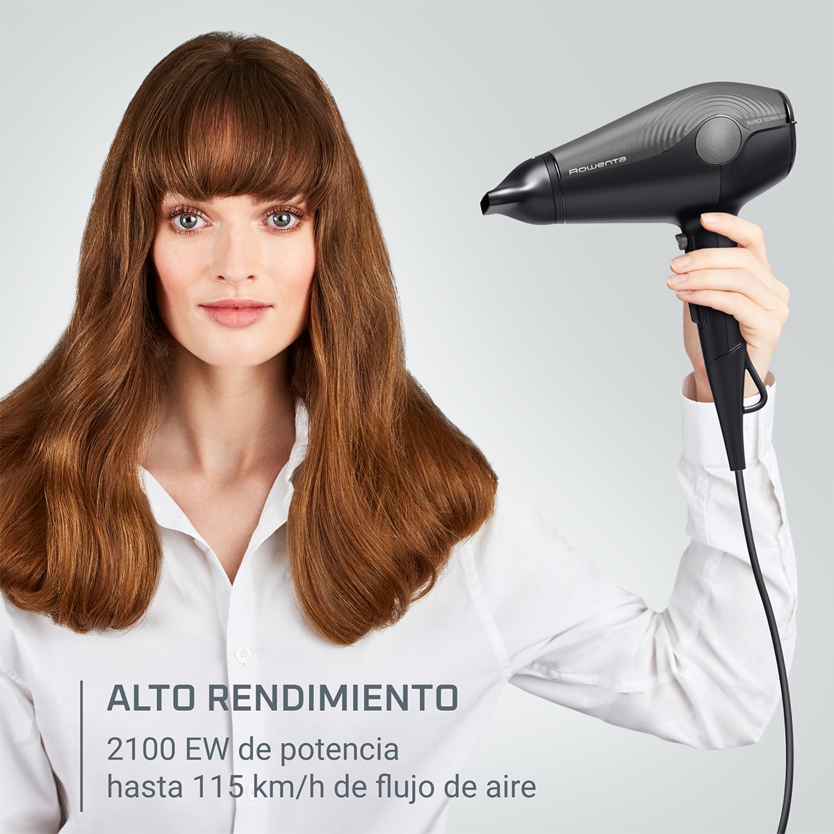 Secador de pelo Rowenta Ultra Silence con flujo de aire de alta velocidad Negro-6