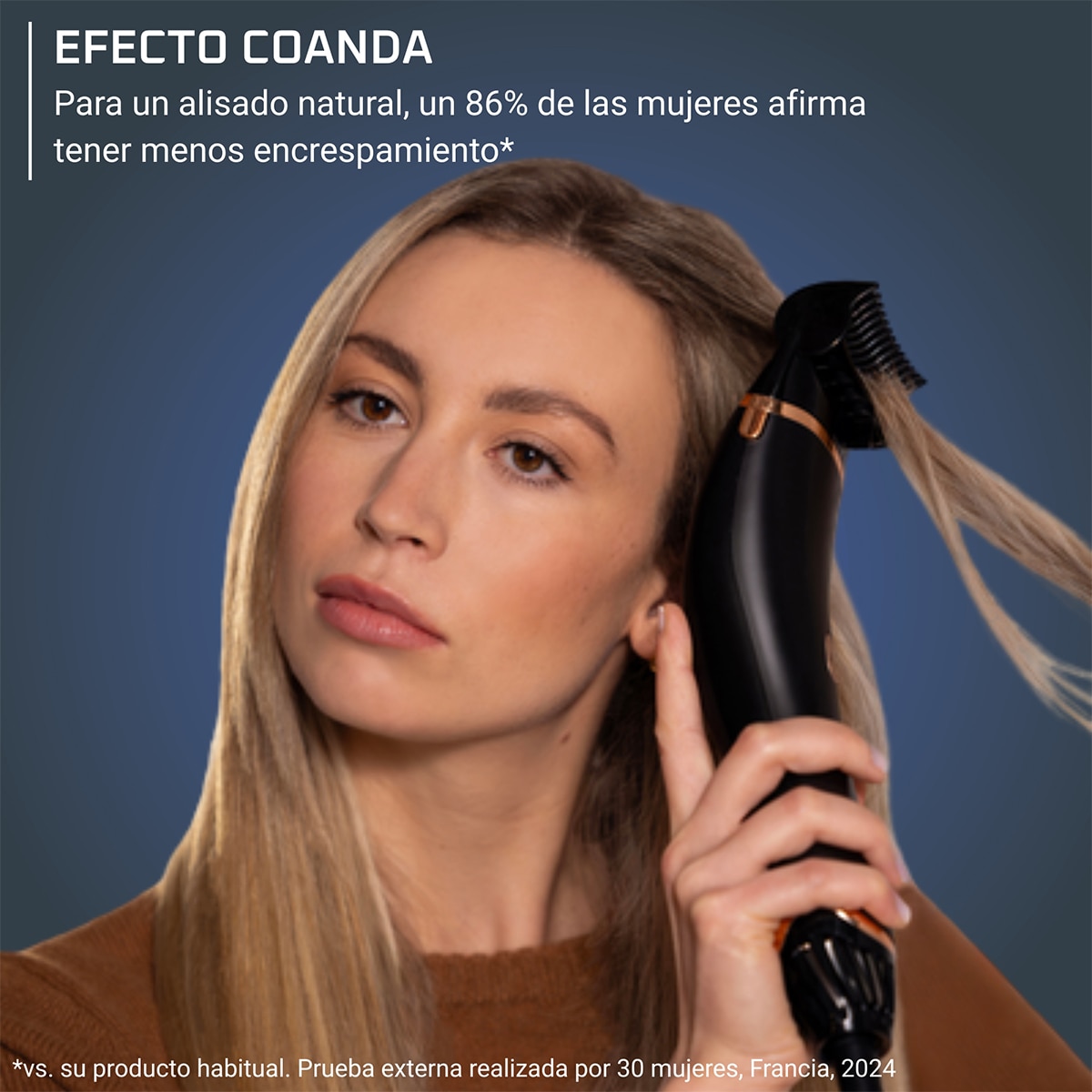 Secador de pelo Rowenta Air motion con efecto Coanda, diseño ergonómico y ligero, motor de alta velocidad Negro-4