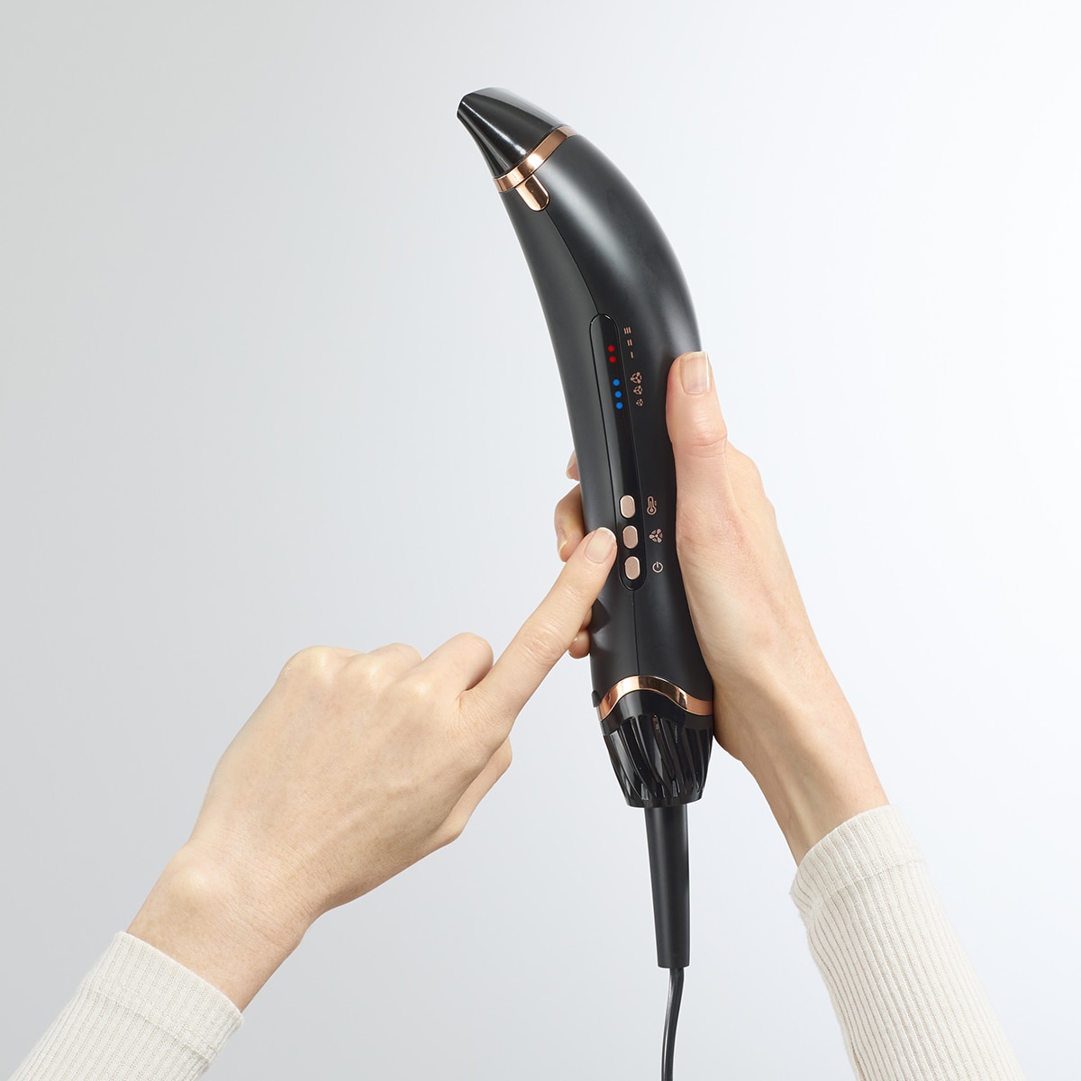 Secador de pelo Rowenta Air motion con efecto Coanda, diseño ergonómico y ligero, motor de alta velocidad Negro-10