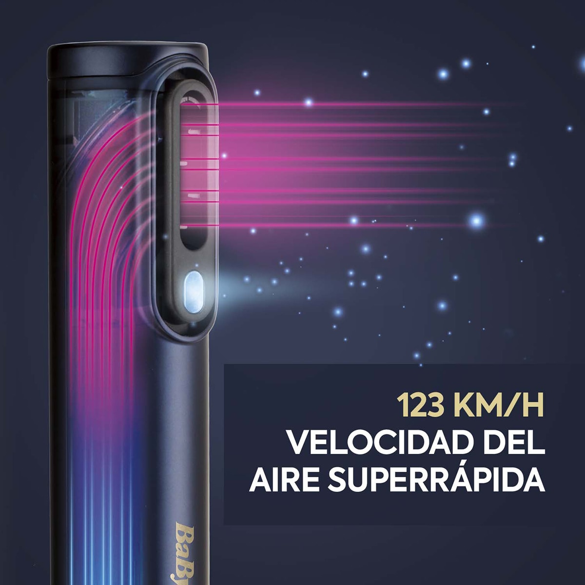 Secador Alisador Styler BaByliss Air Wand Edición Especial con Difusor cerámico Azul-6