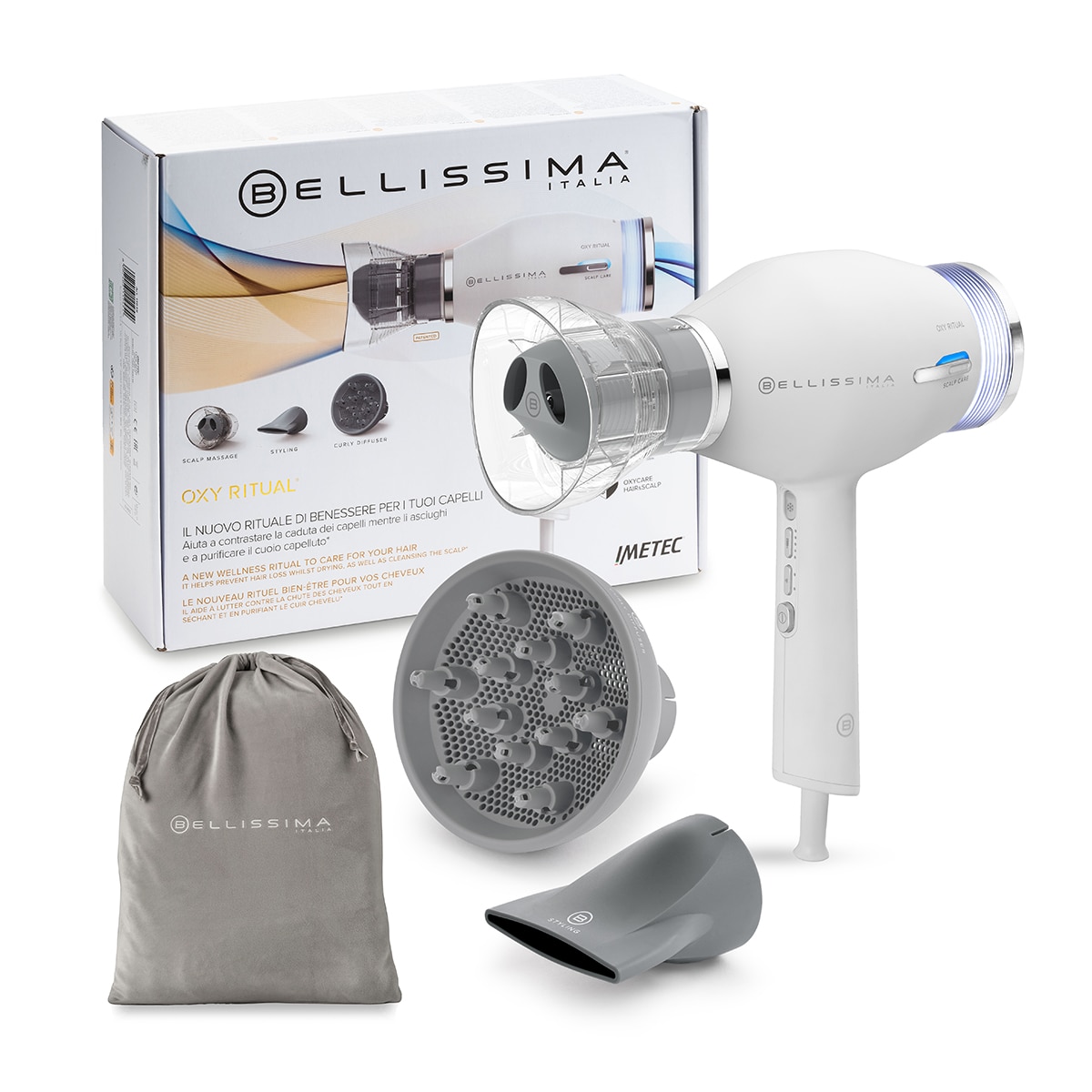 Secador profesional Bellissima Oxy Ritual - Blanco Blanco-3