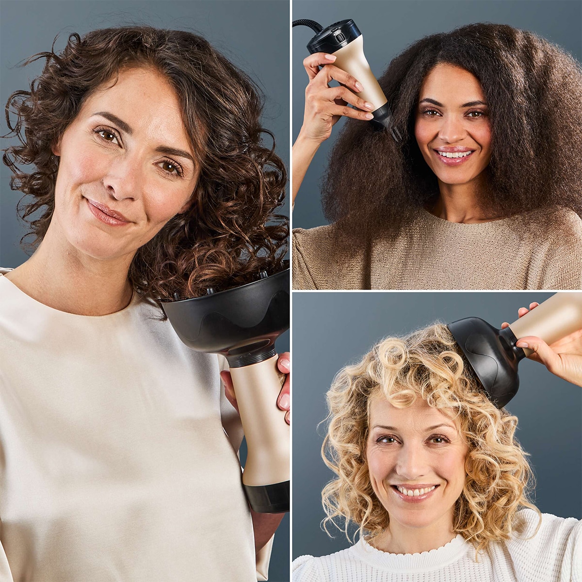 Secador de pelo Rowenta Curl Harmony con función iónica Dorado / Negro-4