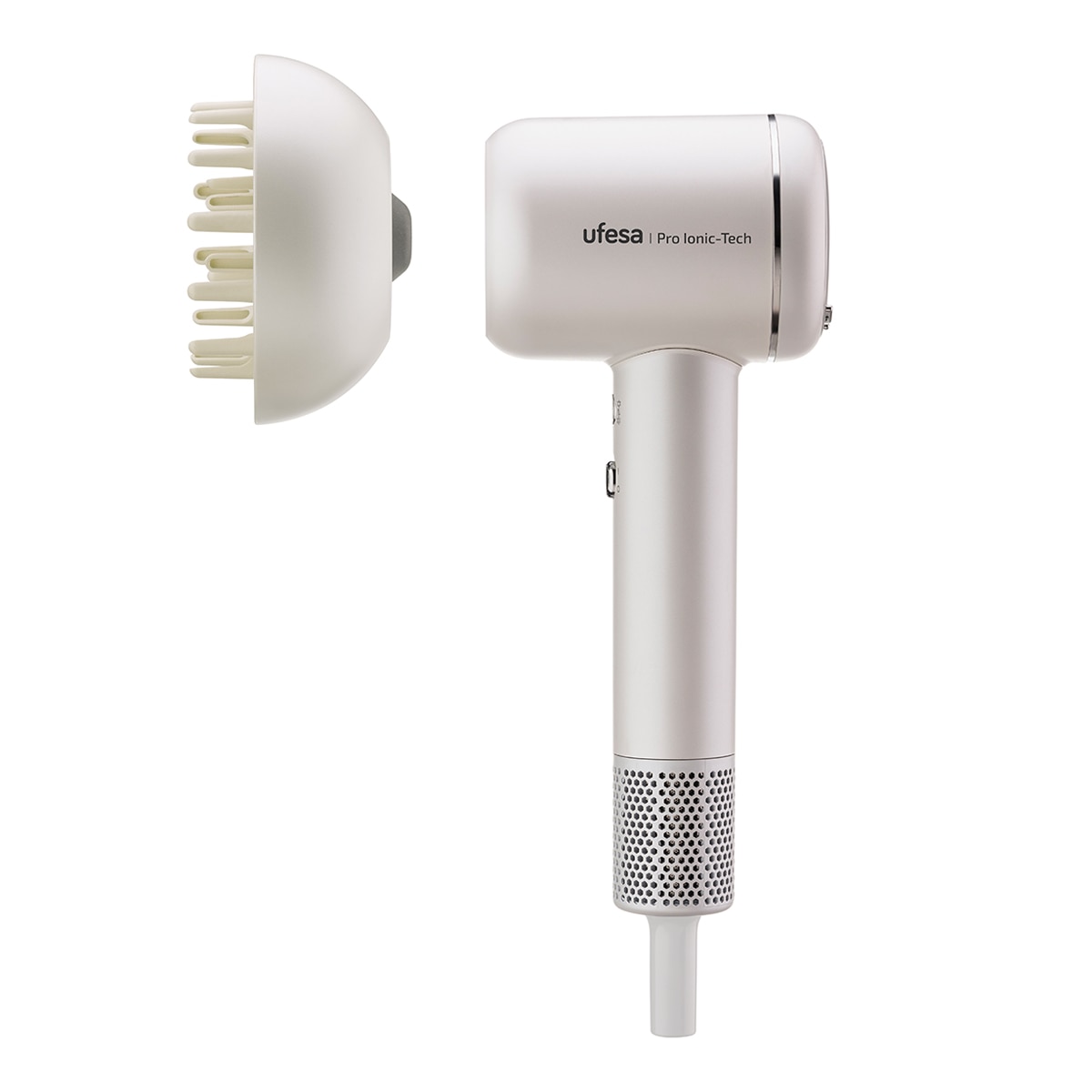 Secador de pelo Ufesa Pro Ionic Tech con Motor Digital Blanco Perla-8