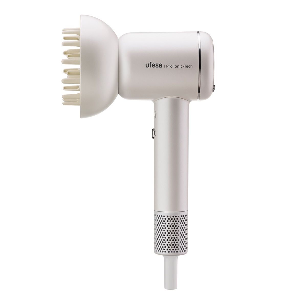 Secador de pelo Ufesa Pro Ionic Tech con Motor Digital Blanco Perla-9
