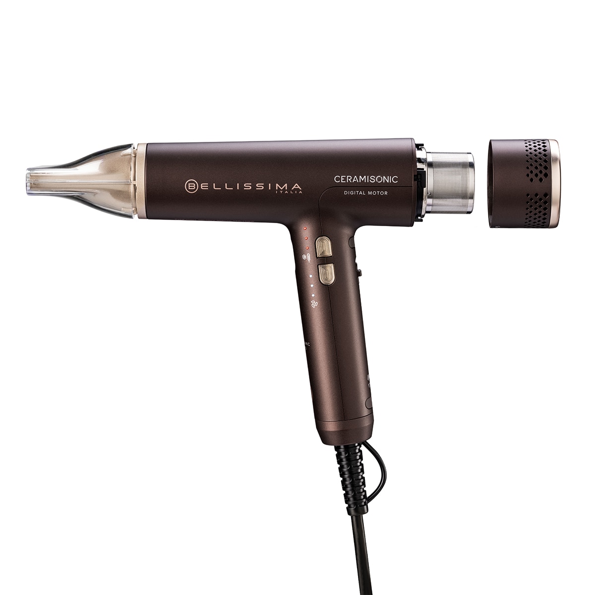 Secador de pelo Bellissima Ceramisonic con Motor Digital Deep Brown / Rose Nude-3