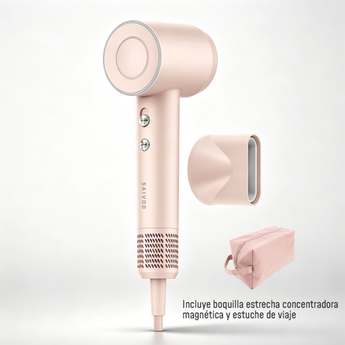 Secador de Cabelo Mini Saivod MHD-226 - Rosa Rosa-3