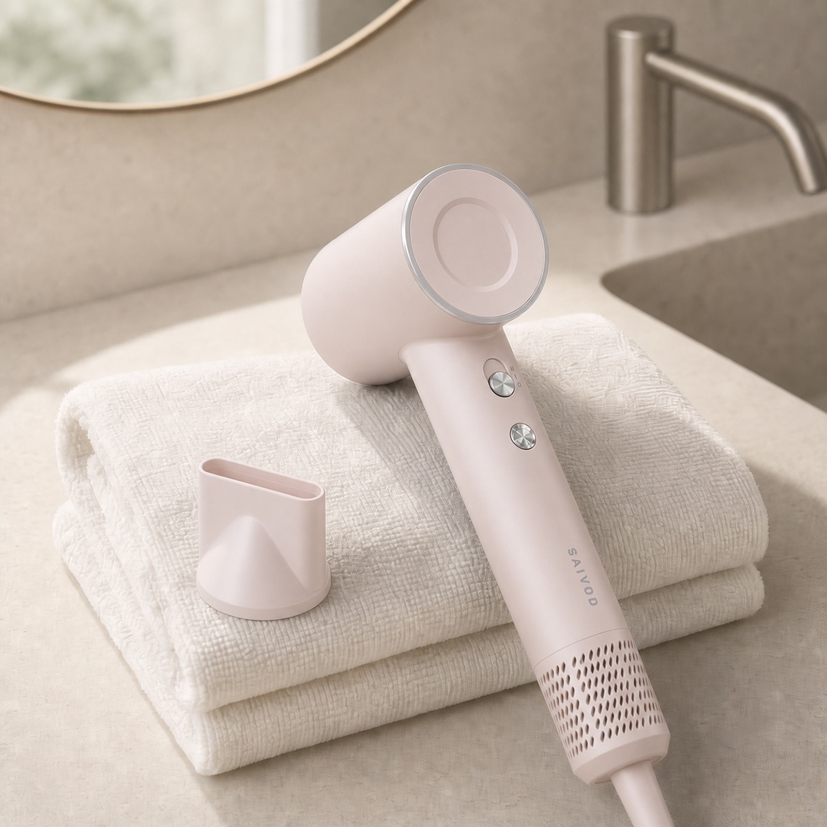 Secador de Cabelo Mini Saivod MHD-226 - Rosa Rosa-8