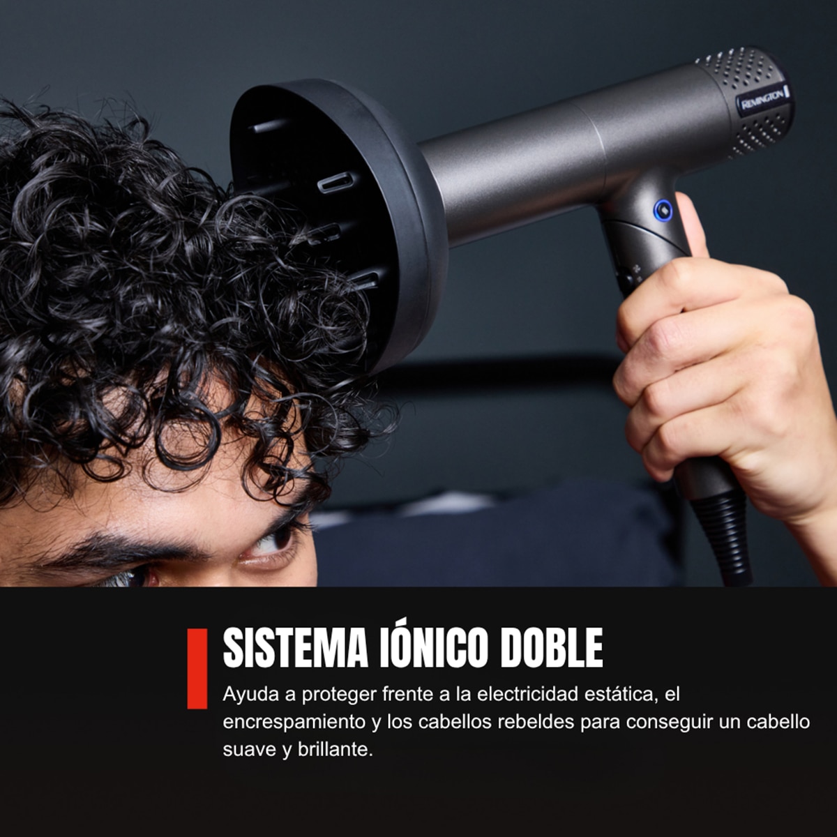 Secador digital REMINGTON ONE™ Dry & Style D6077 de 2000 W - Plata Plata-4