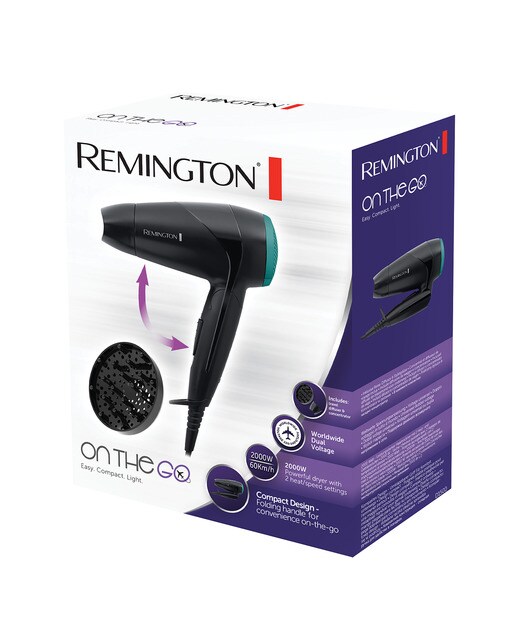 Secador de viaje Remington Compact Dryer 2000 plegable Negro-6