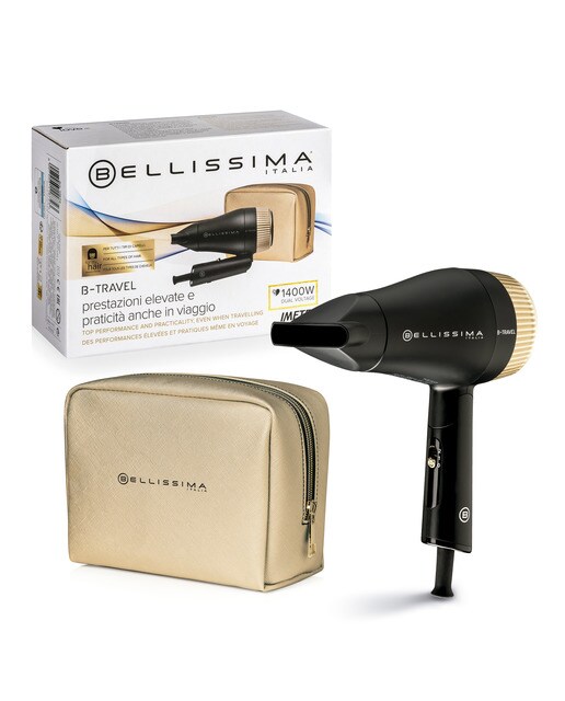 Secador de viaje Bellissima B-Travel plegable Oro-7