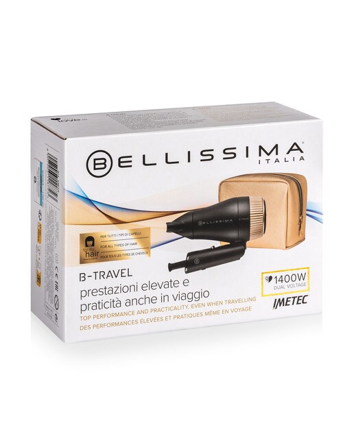 Secador de viaje Bellissima B-Travel plegable Oro-8