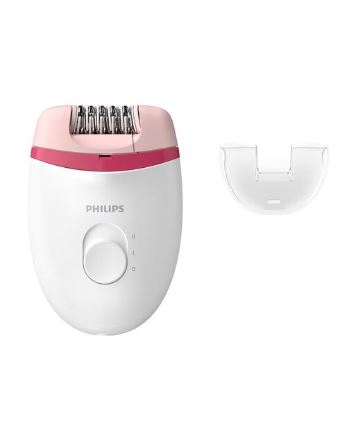 Depiladora Philips Satinelle Essential BRE235/00 compacta - Blanco/Rosa Blanco/Rosa-1