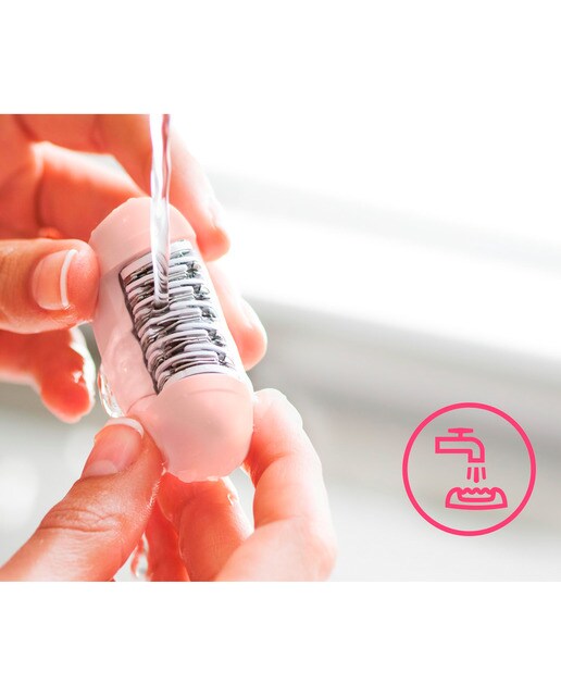 Depiladora Philips Satinelle Essential BRE235/00 compacta - Blanco/Rosa Blanco/Rosa-4