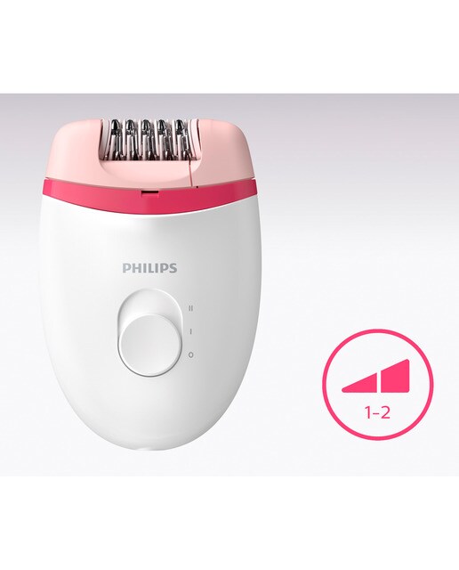 Depiladora Philips Satinelle Essential BRE235/00 compacta - Blanco/Rosa Blanco/Rosa-5