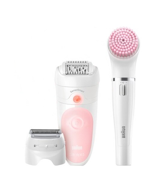 Depiladora para mujer Braun Silk-épil Beauty Set 5 5/885 Sensosmart 4 en 1 Blanco/Rosa-1