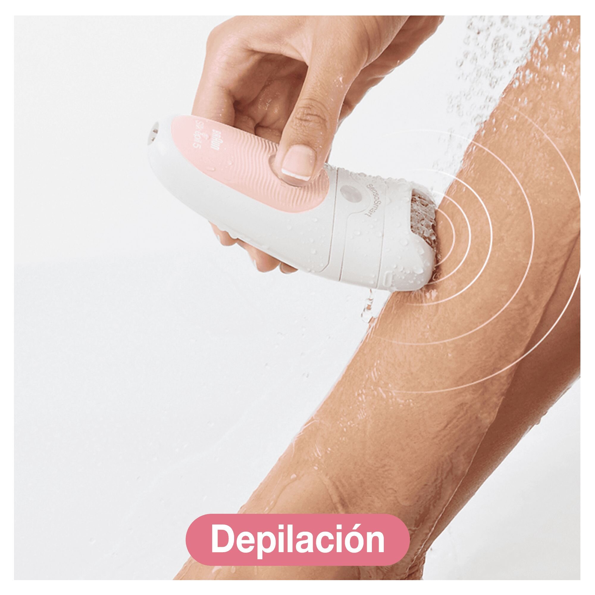 Depiladora para mujer Braun Silk-épil Beauty Set 5 5/885 Sensosmart 4 en 1 Blanco/Rosa-5