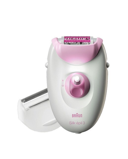Depiladora eléctrica Braun Silk-épil 3 con capuchón con rodillo de masaje