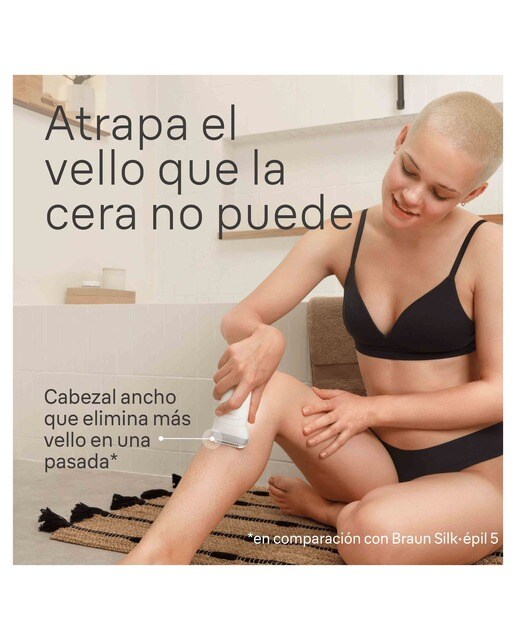 Depiladora eléctrica Braun Silk-épil 7, inalámbrica, uso en seco y húmedo - Blanco / Plata Blanco / Plata-2