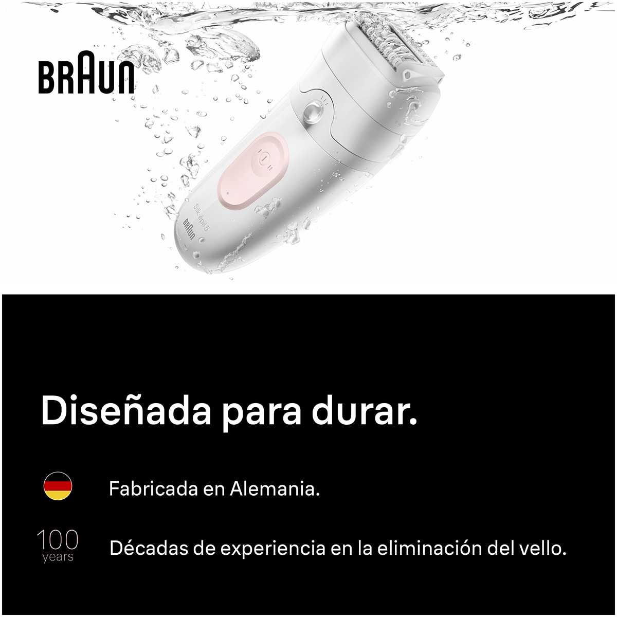 Depiladora eléctrica Braun 5-030 Silk·épil 5 Rosa-9