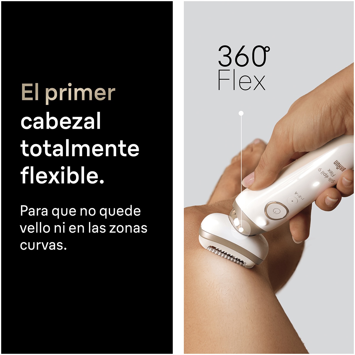 Depiladora eléctrica Braun 9-030 3D Silk·épil 9 Flex Dorado-3