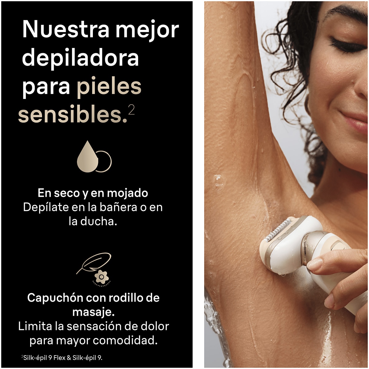 Depiladora eléctrica Braun 9-030 3D Silk·épil 9 Flex Dorado-5