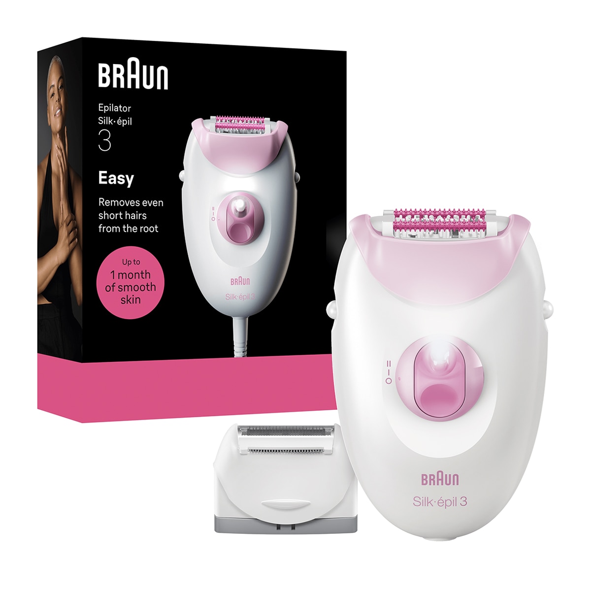 Depiladora eléctrica Braun 3-031 Silk·épil 3 Rosa-10