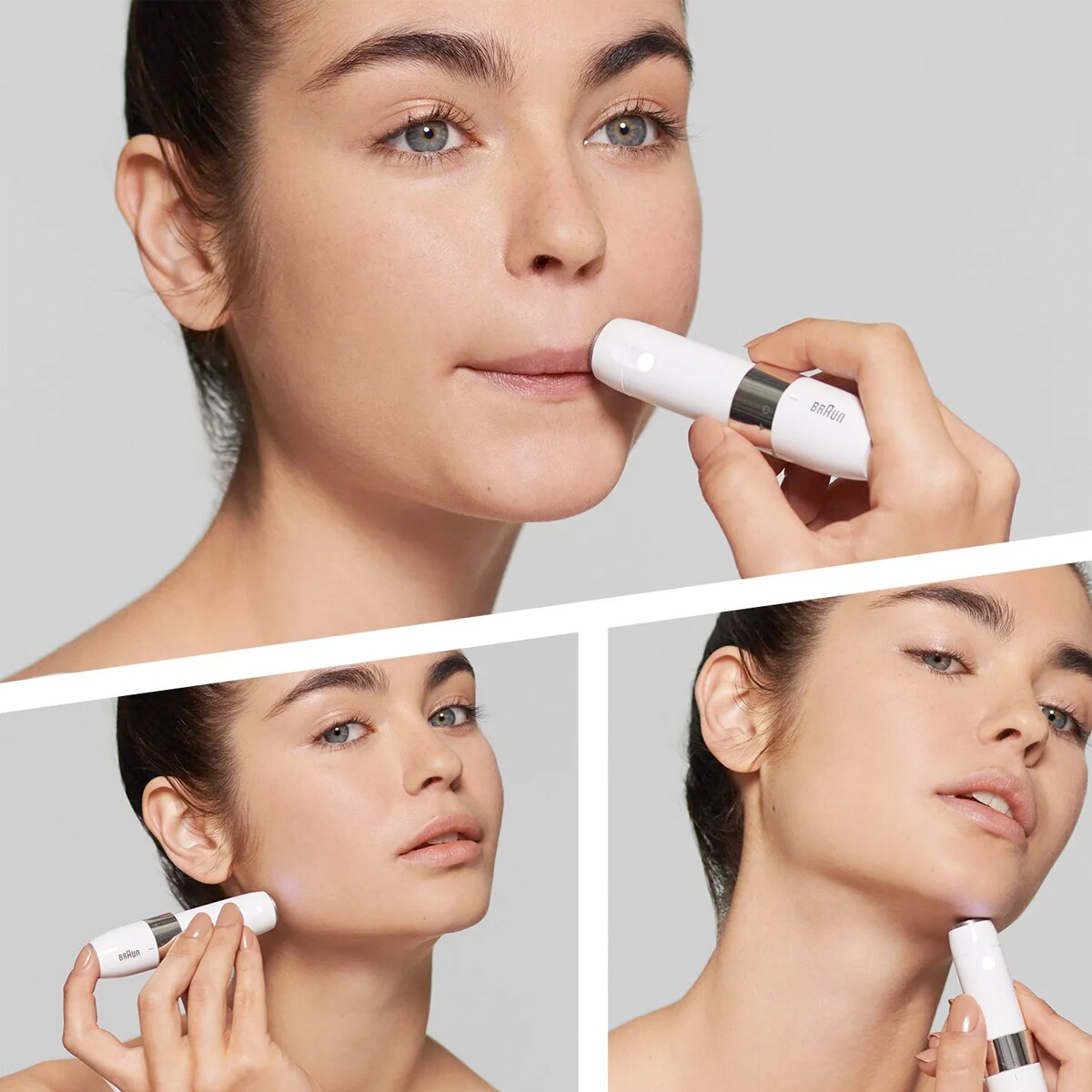 Braun Face Mini Rasuradora FS1000, Depilación Facial Eléctrica Para Mujer, Blanco Blanco-2