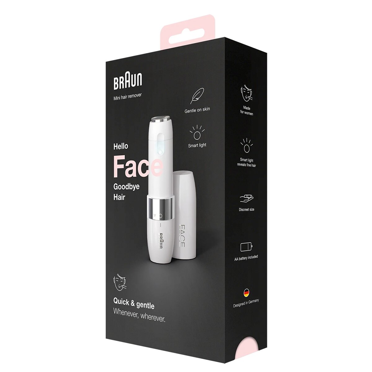 Braun Face Mini Rasuradora FS1000, Depilación Facial Eléctrica Para Mujer, Blanco Blanco-6